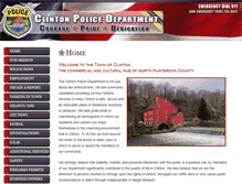Tablet Screenshot of clintonnjpolice.com